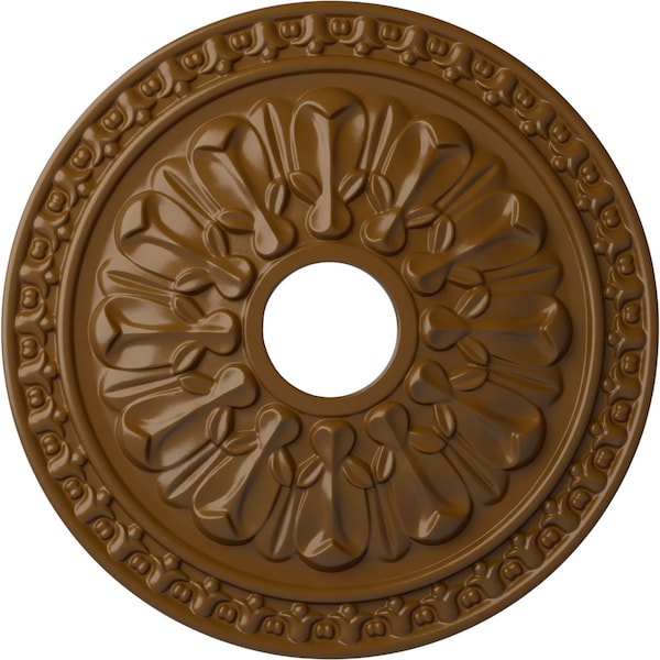 Ekena Millwork Warsaw Ceiling Medallion (Fits Canopies up to 3 1/2"), 18"OD x 3 1/2"ID x 1 3/8"P, Smokey Topaz CM18WASTF - main